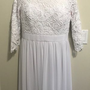 White lacy dress only worn once